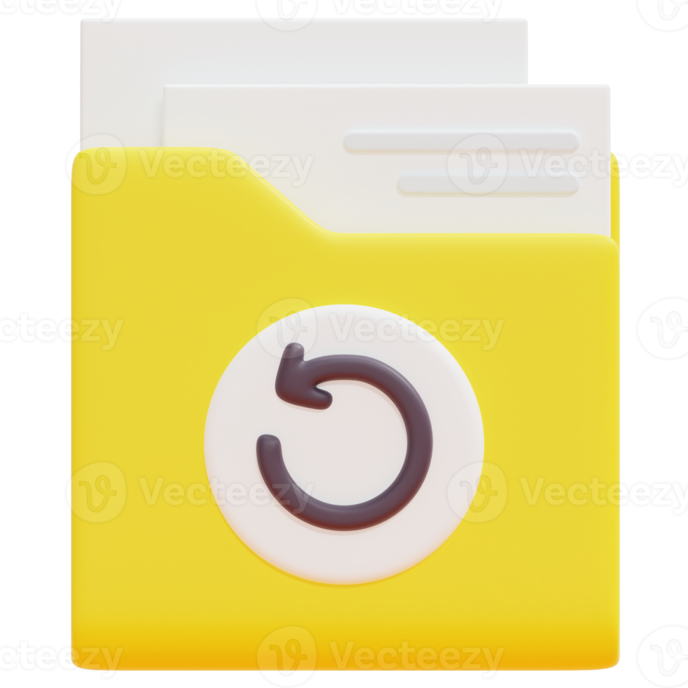 folder 3d render icon illustration png