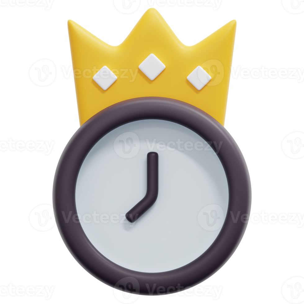 prime time 3d render icon illustration png