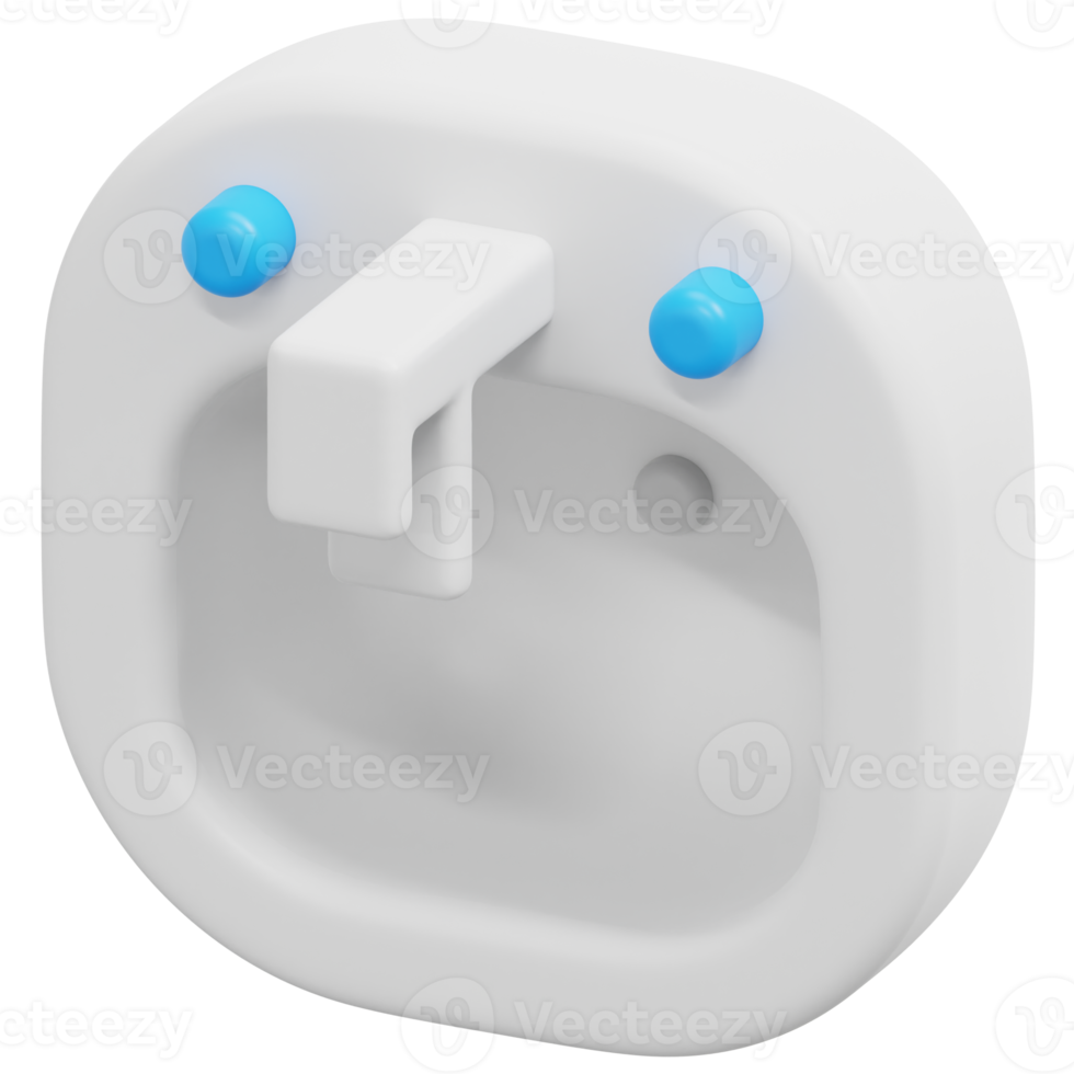 sink 3d render icon illustration png
