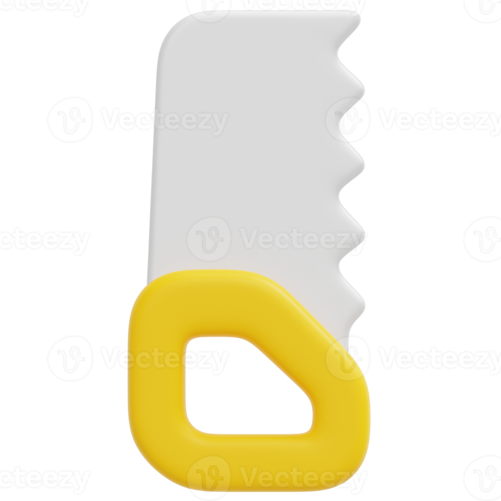 mão viu ilustração de ícone de renderização 3d png