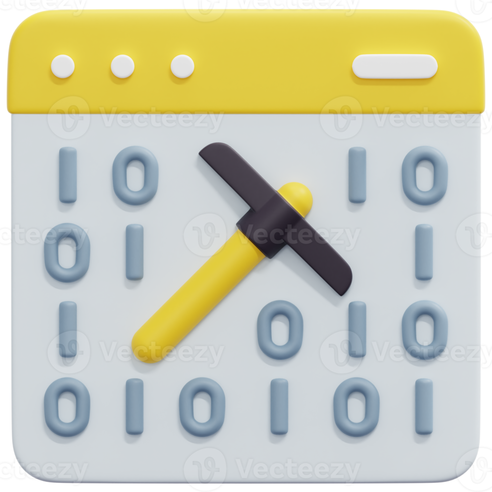 mining 3d render icon illustration png