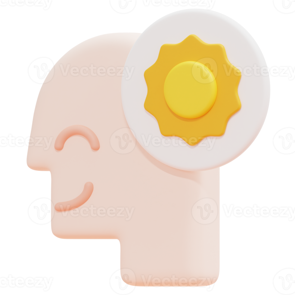 happiness 3d render icon illustration png