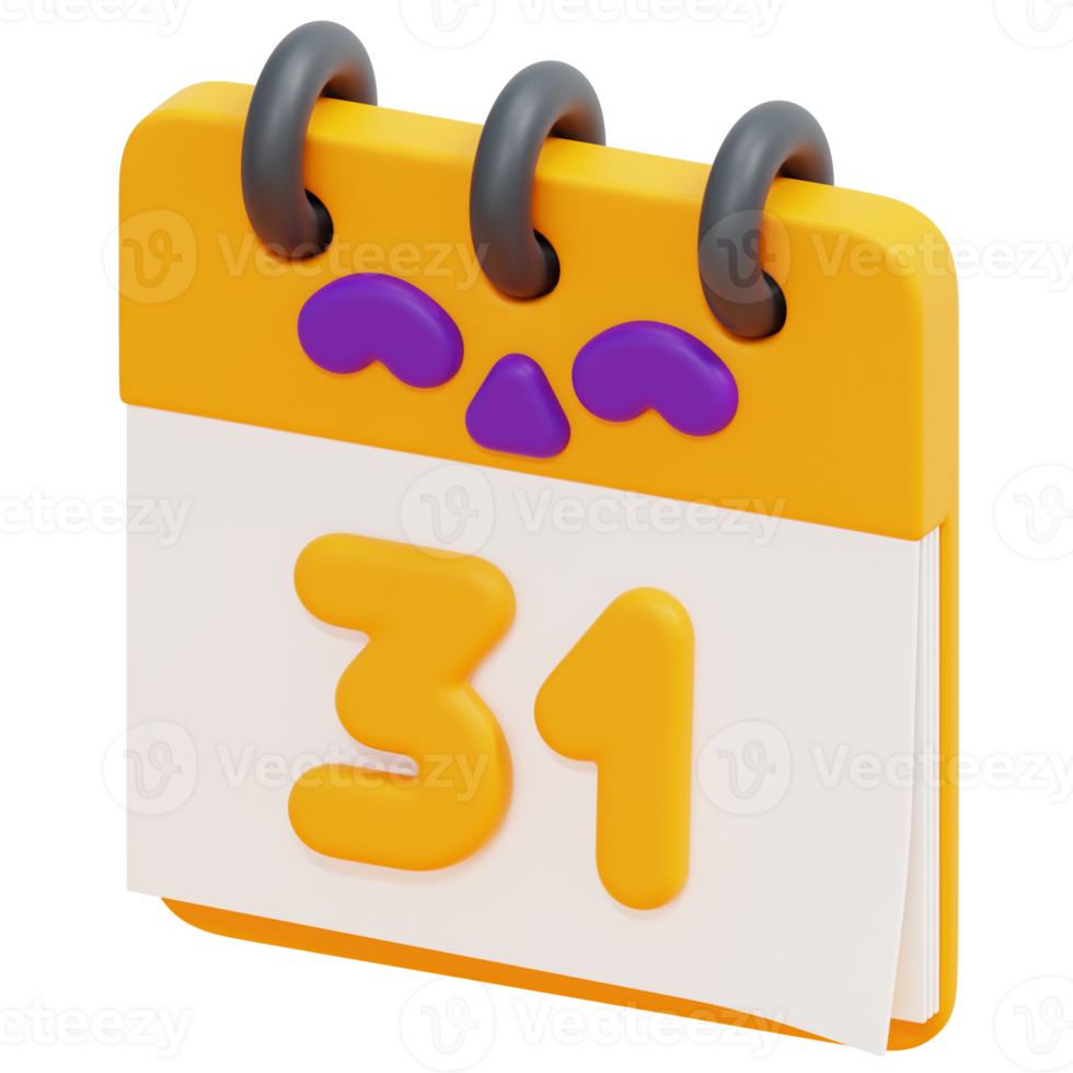 calendar 3d render icon illustration png