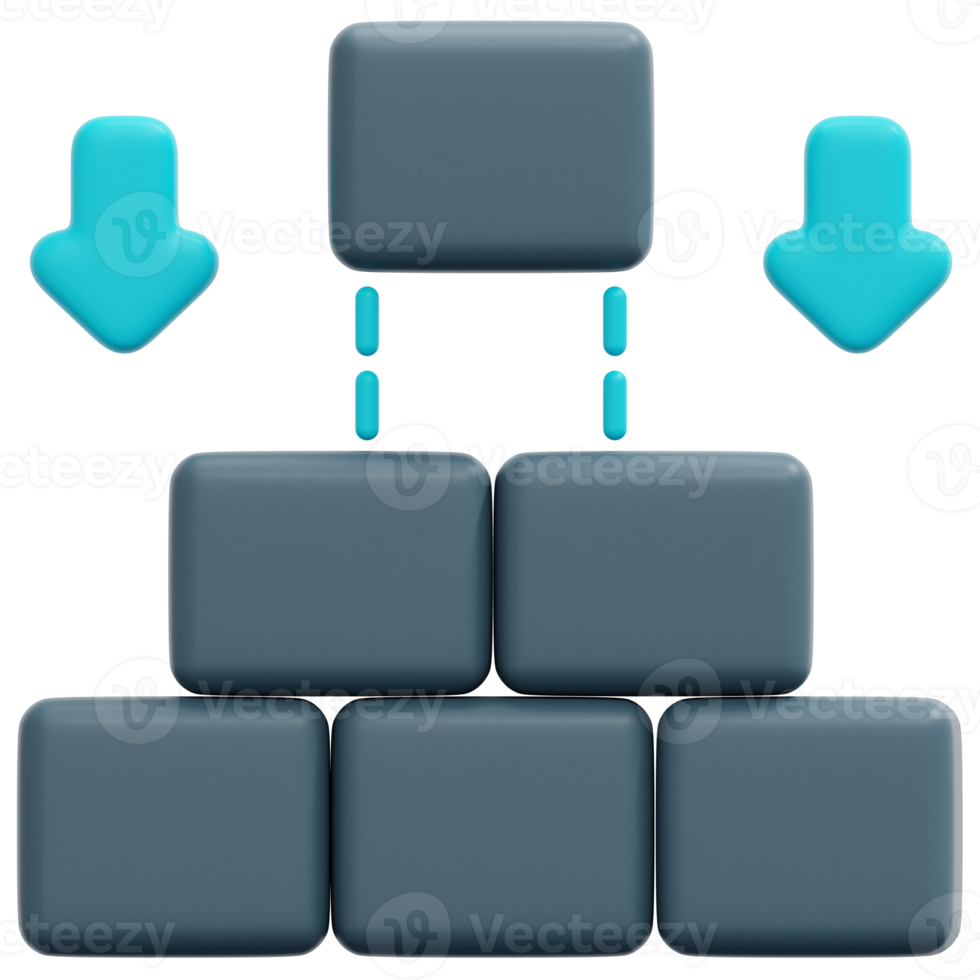 construir ilustração de ícone de renderização 3d png