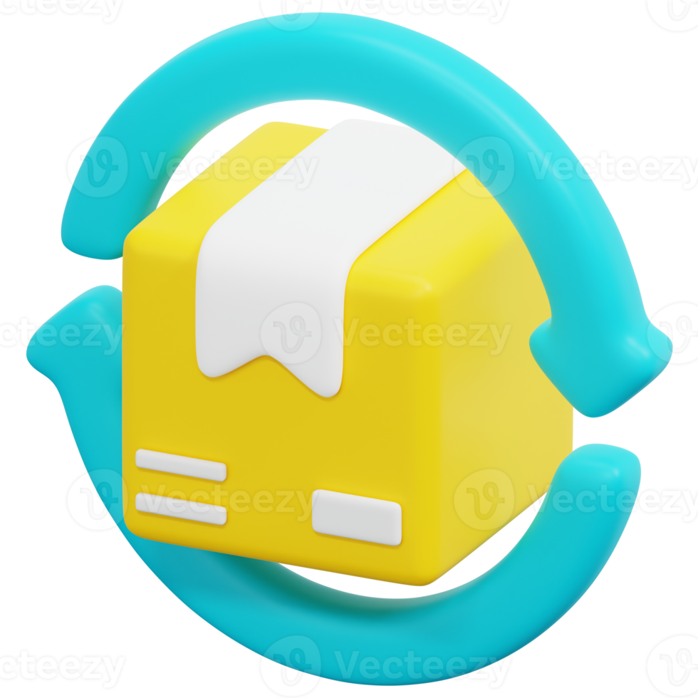 delivery 3d render icon illustration png