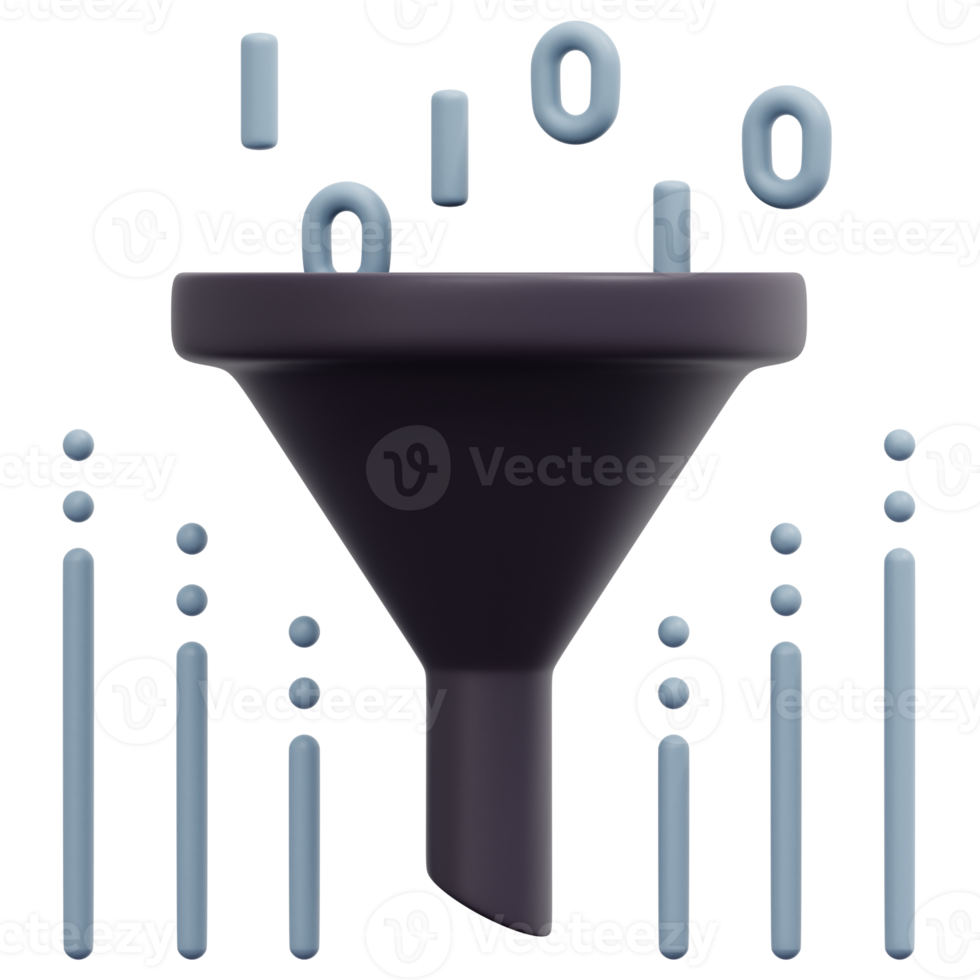 filter 3d render icon illustration png