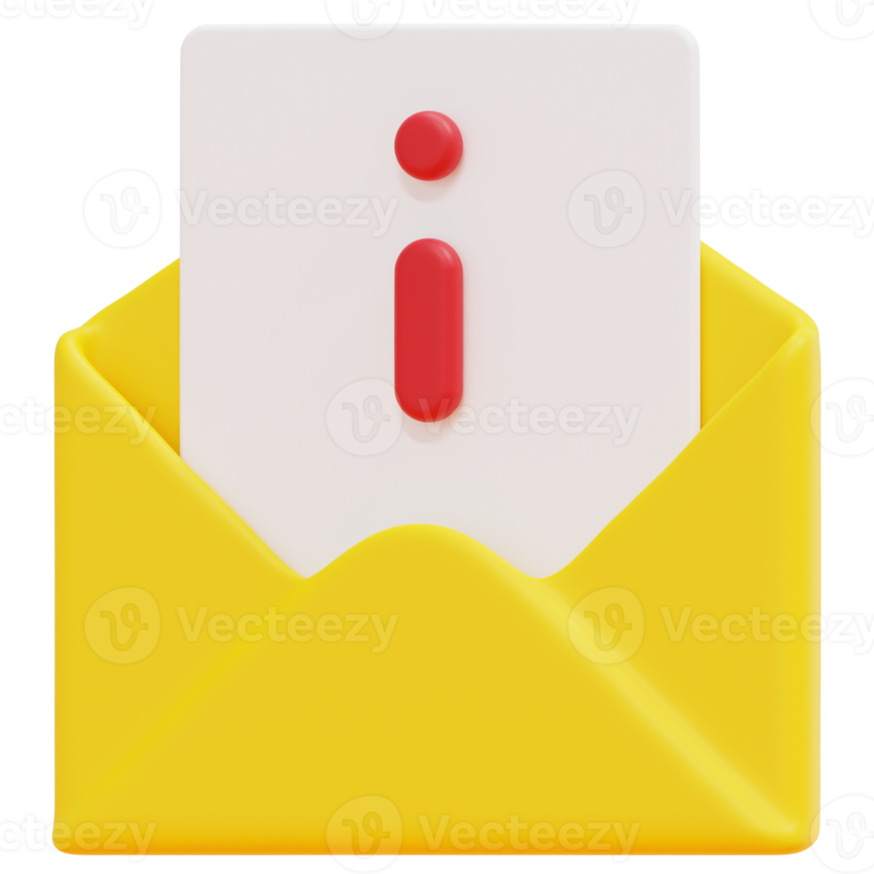 information 3d render icon illustration png