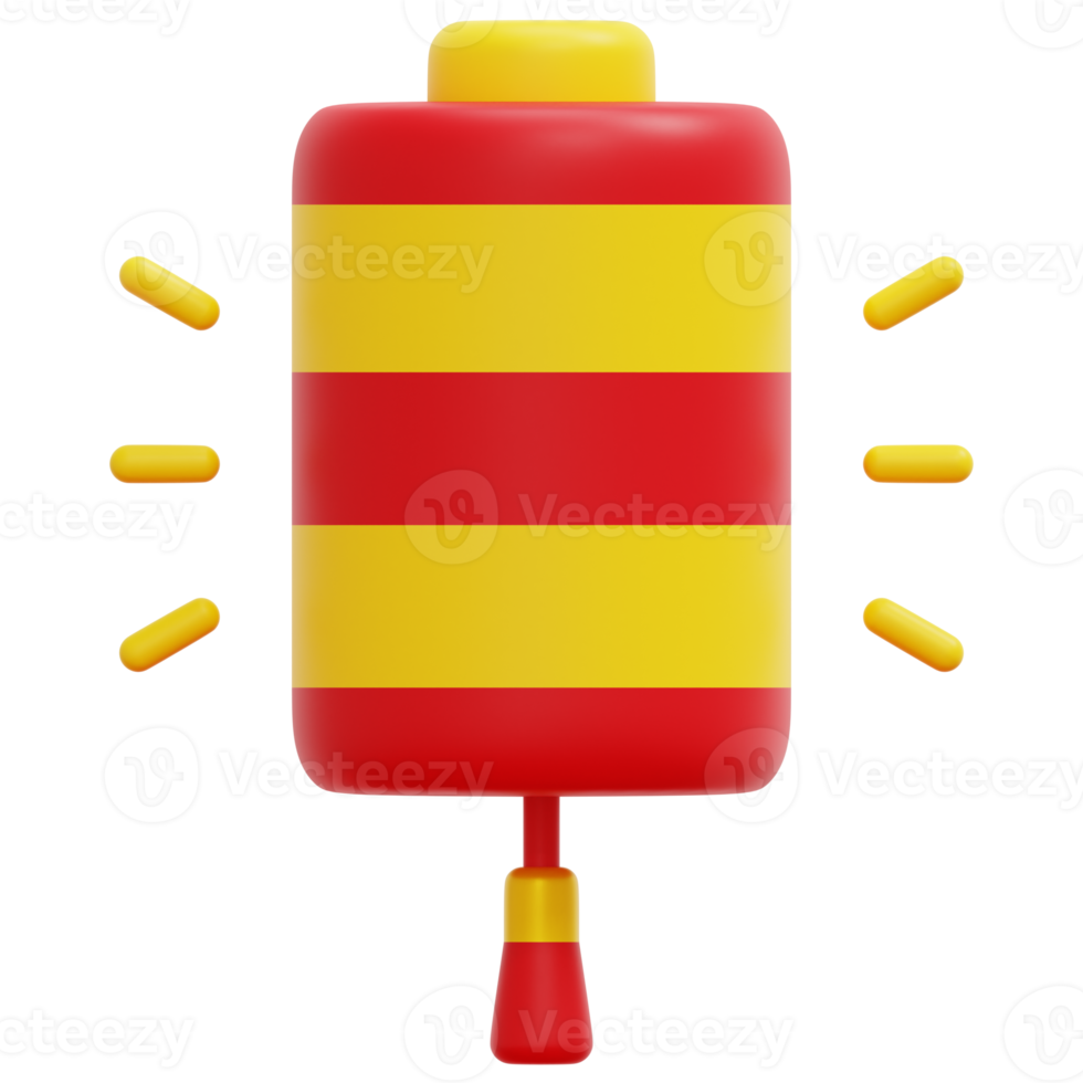 lantern 3d render icon illustration png