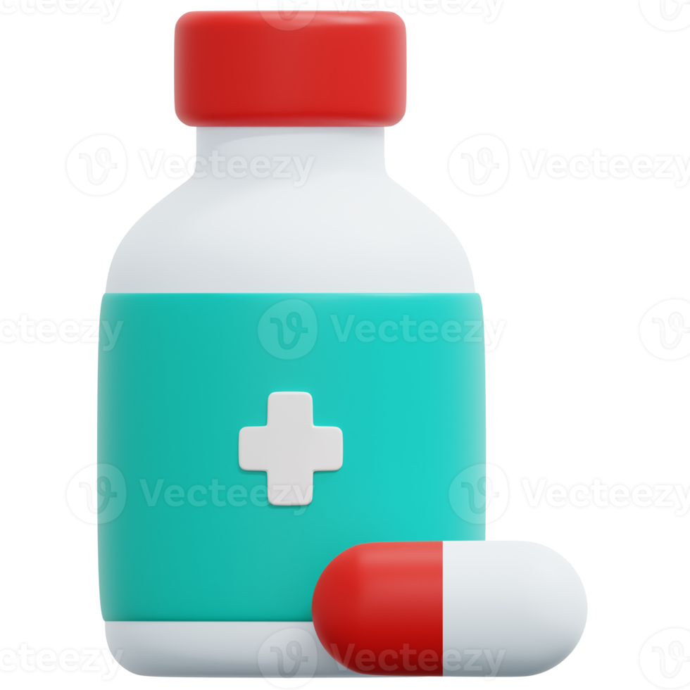 medicin 3d framställa ikon illustration png