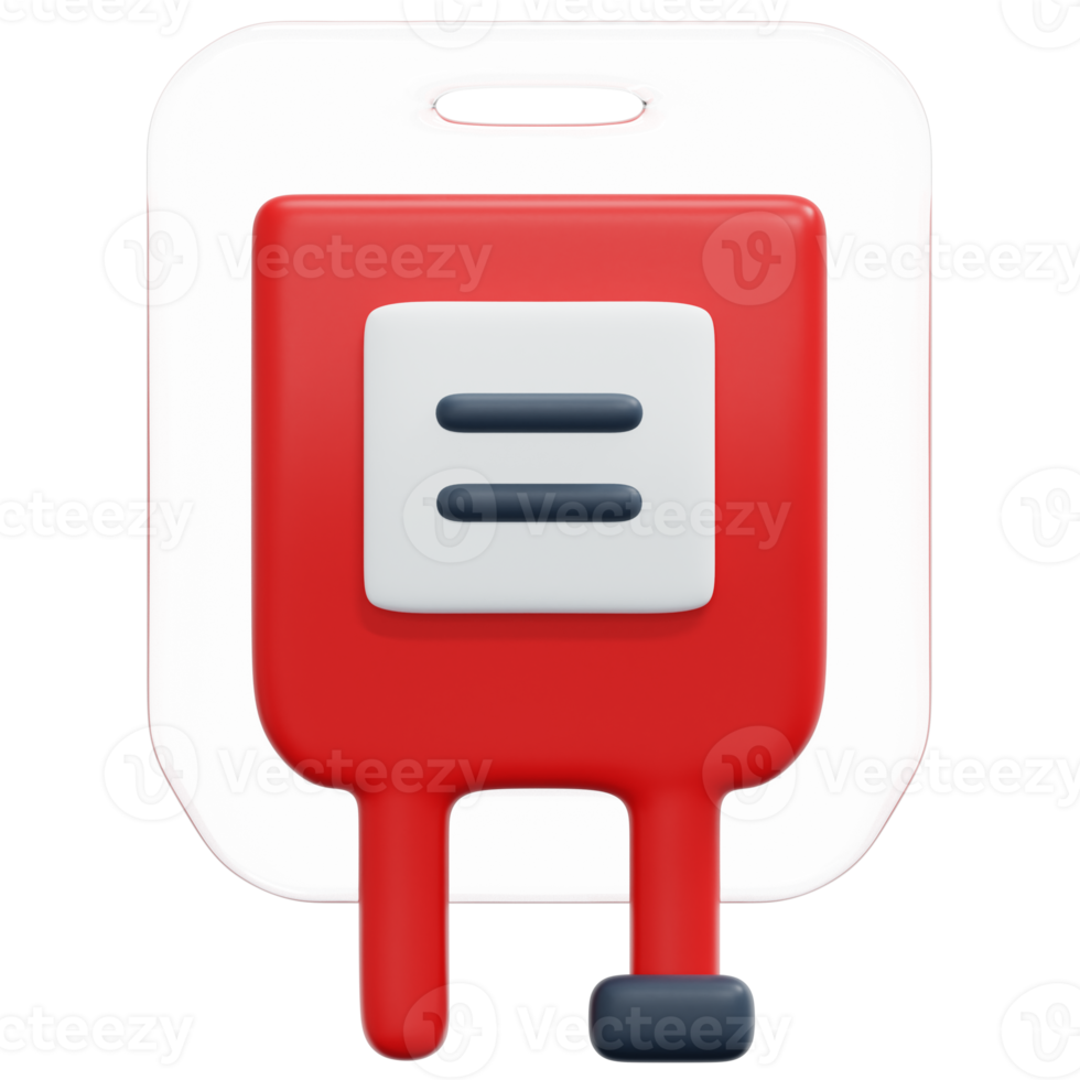 blood bag 3d render icon illustration 11653041 PNG