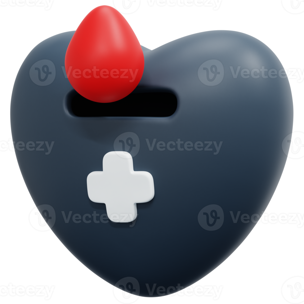 blood donation 3d render icon illustration png