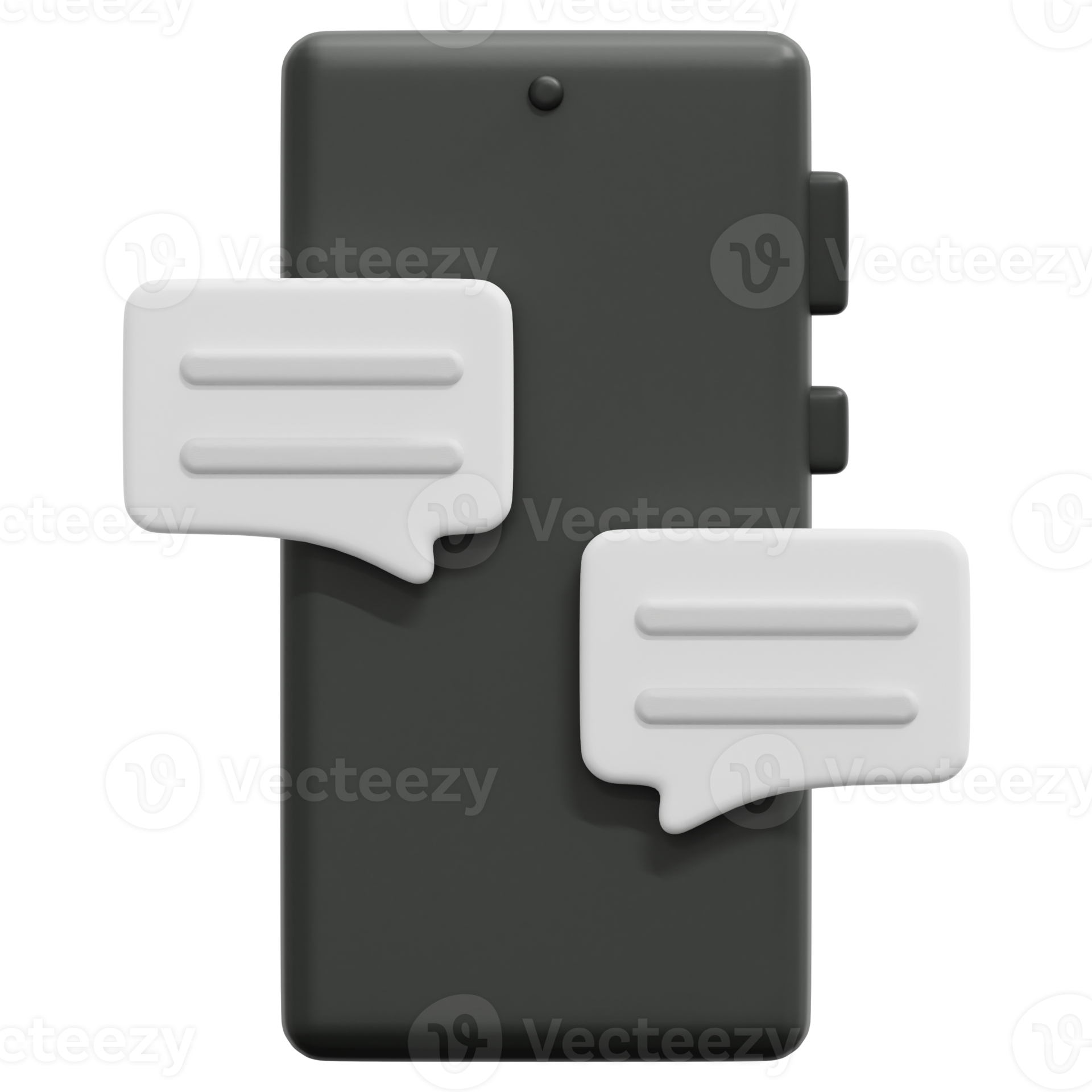 chat box 3d render icon illustration 11653075 PNG