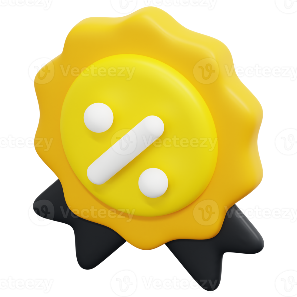 discounts 3d render icon illustration png