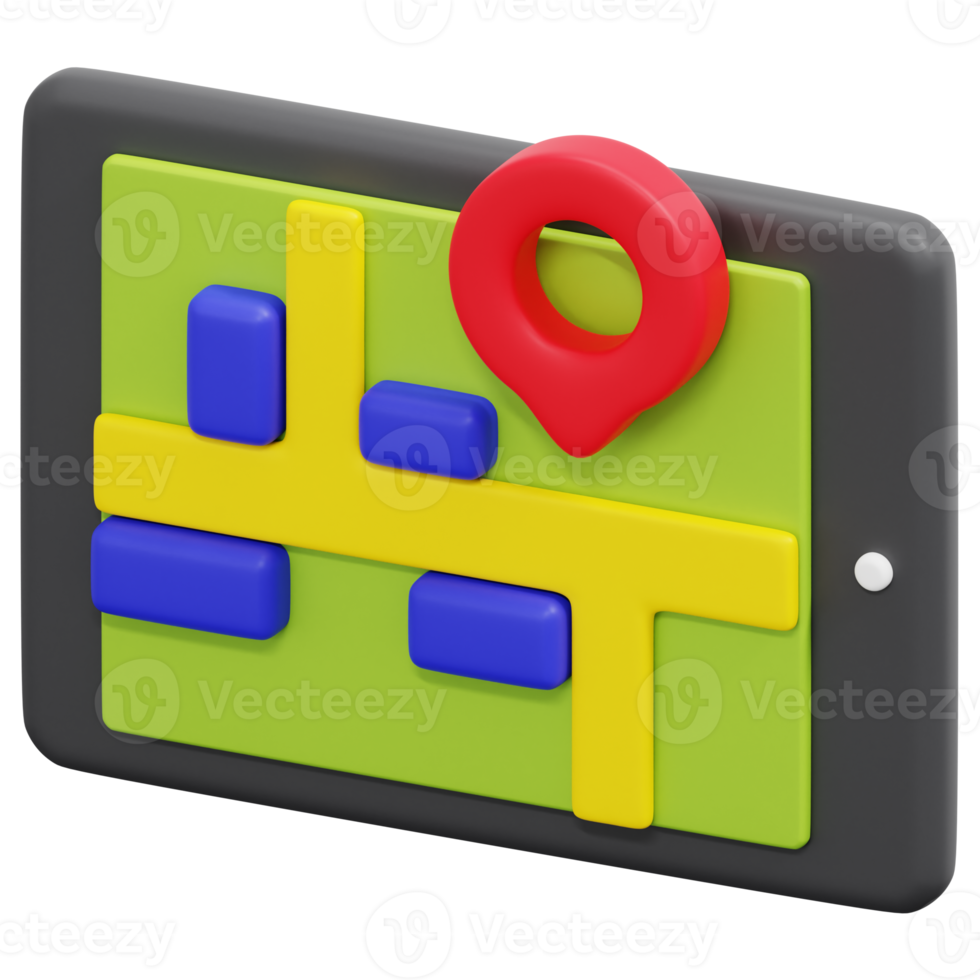 navigation 3d render icon illustration png