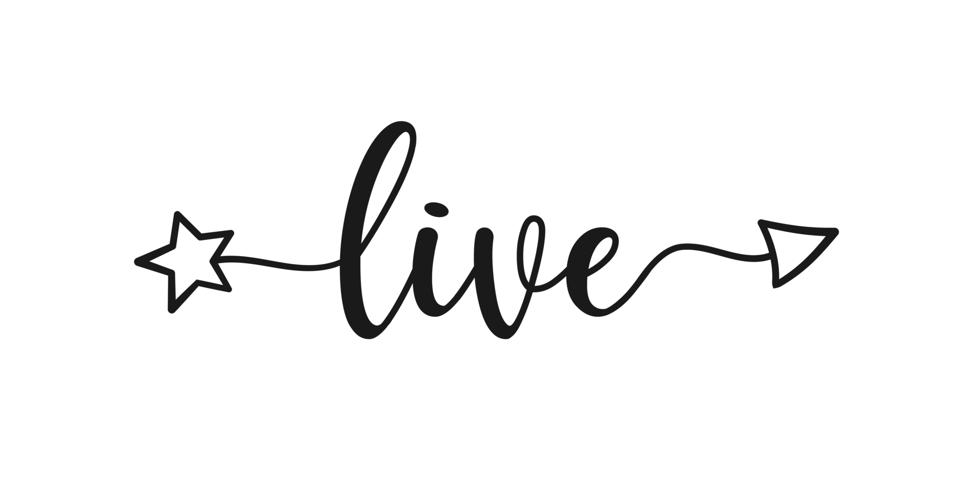 Live arrow word. Transparent Background 11653176 PNG