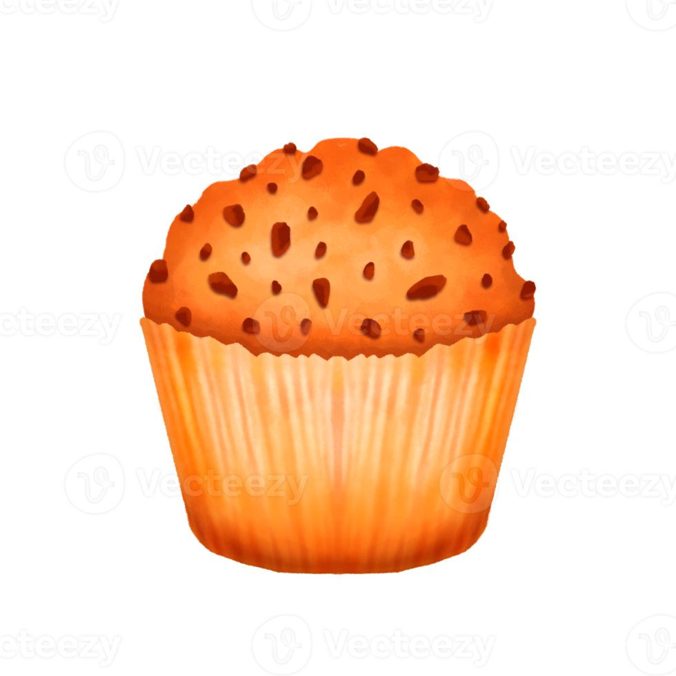 muffin watercolor clipart png