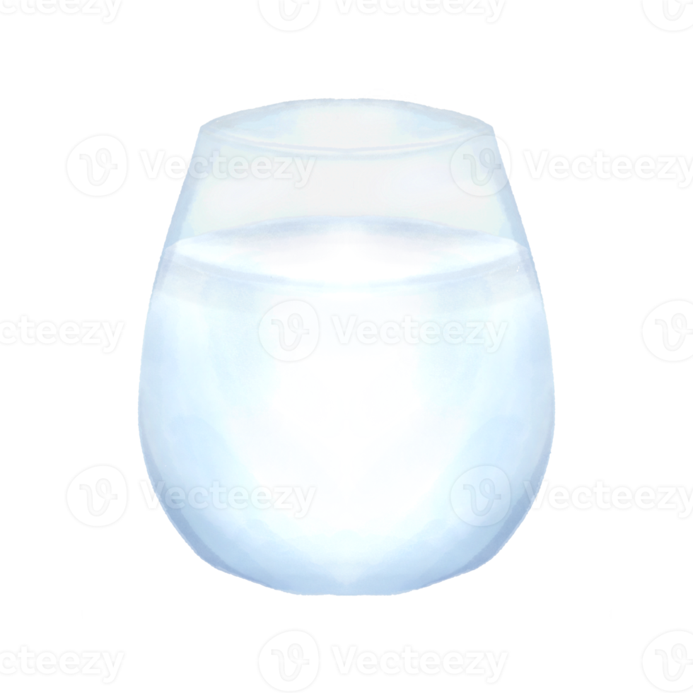 vaso de leche acuarela clipart png