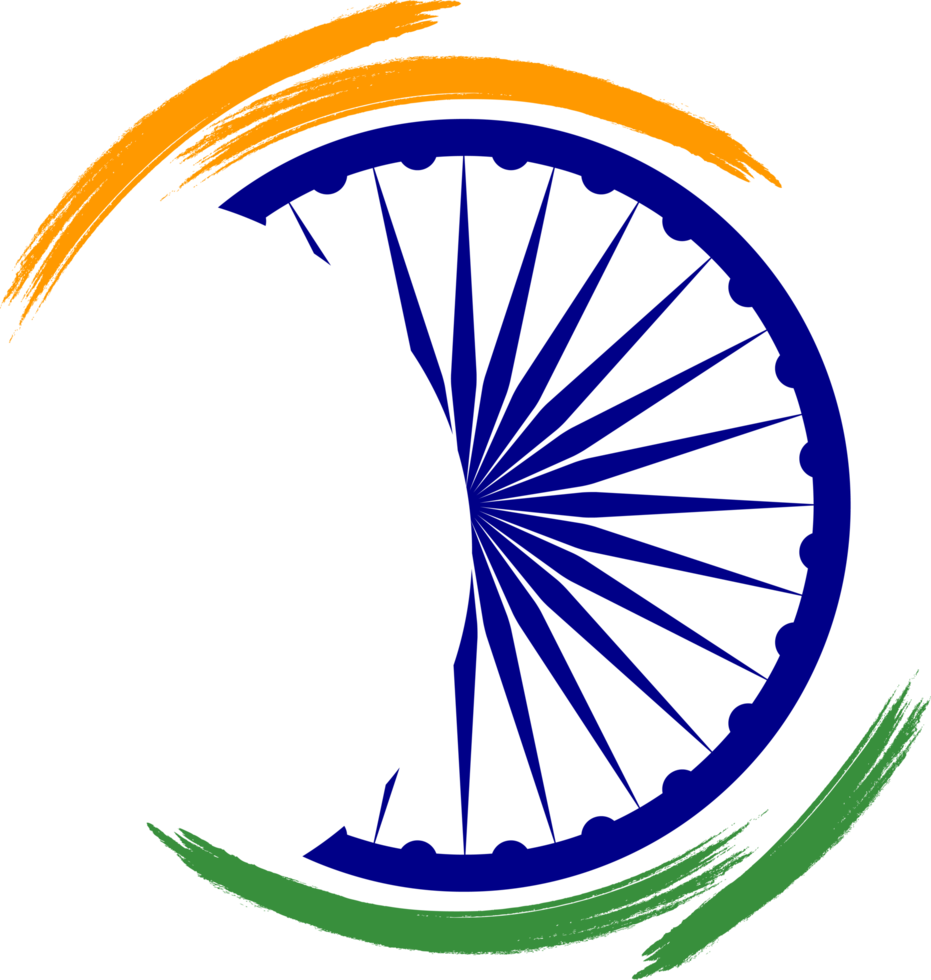 India Flag orange and blue 11653303 PNG