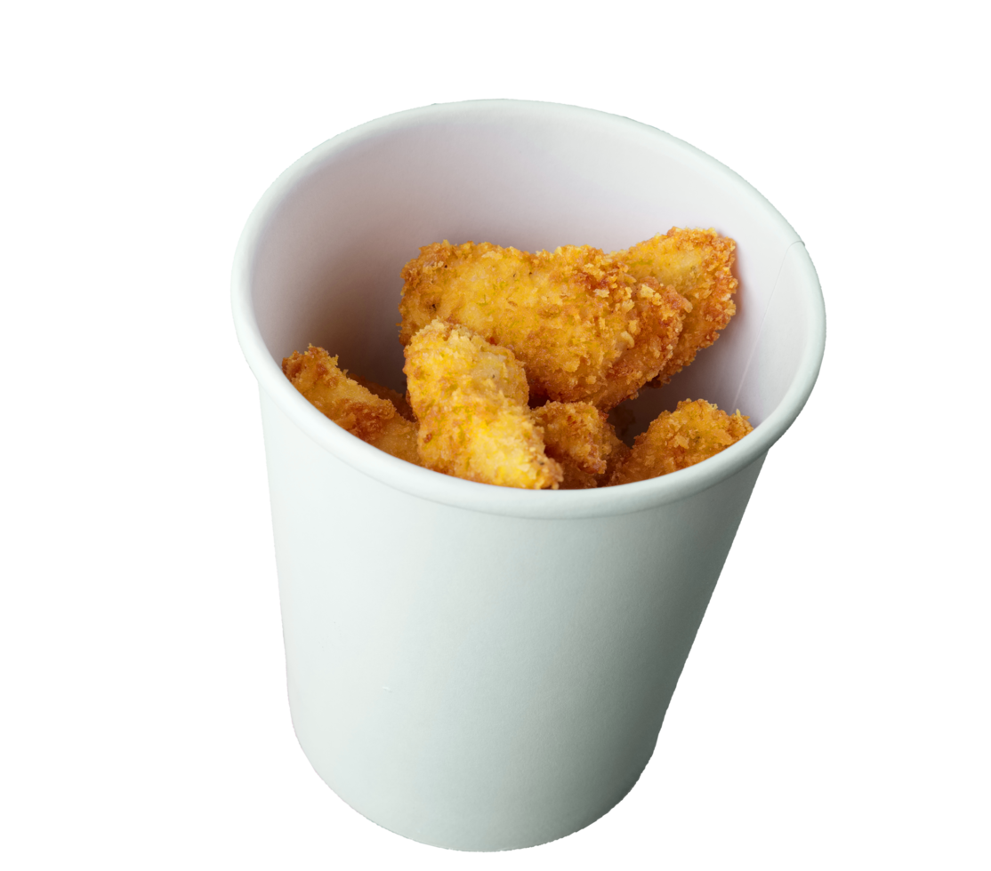 cardboard container with fried chicken png