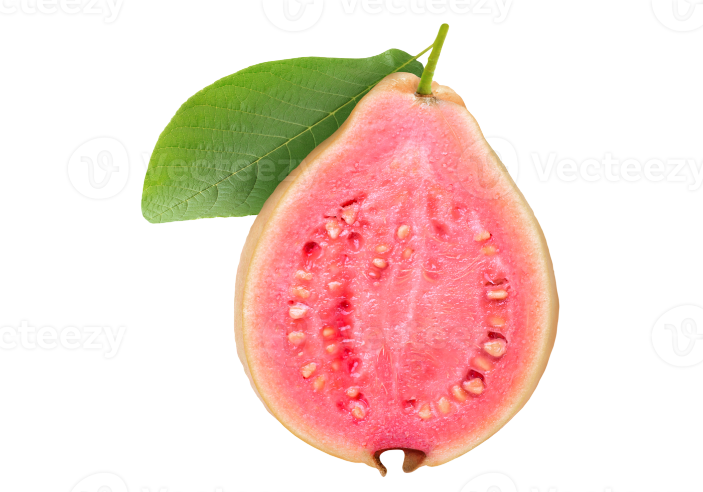 yellow cut guava fruit png