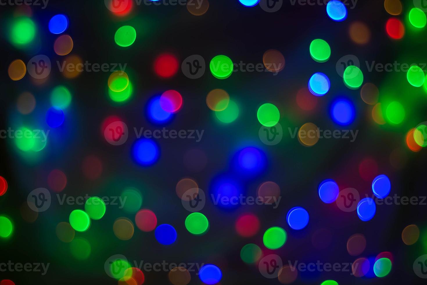Abstract circular bokeh background of Christmas light photo