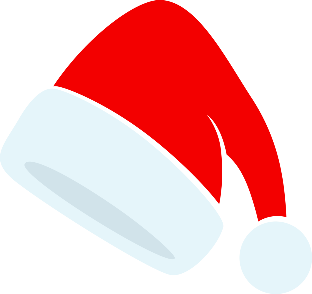 de kerstman claus hoed geïsoleerd, illustratie png