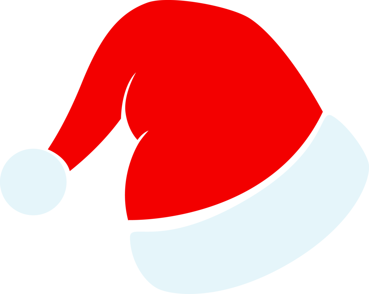 santa claus hatt isolerat, illustration png