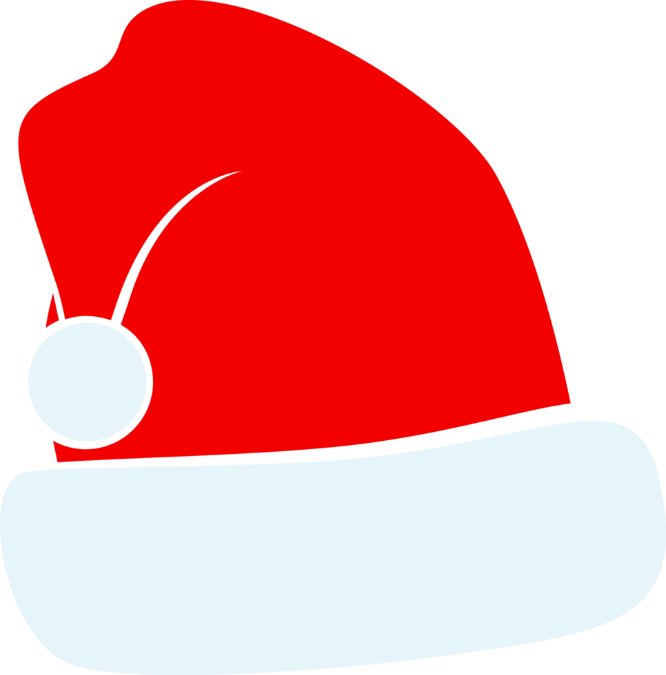 santa claus hatt isolerat, illustration png