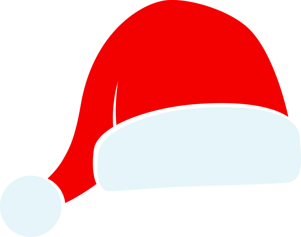 Santa Claus cappello isolato, illustrazione png