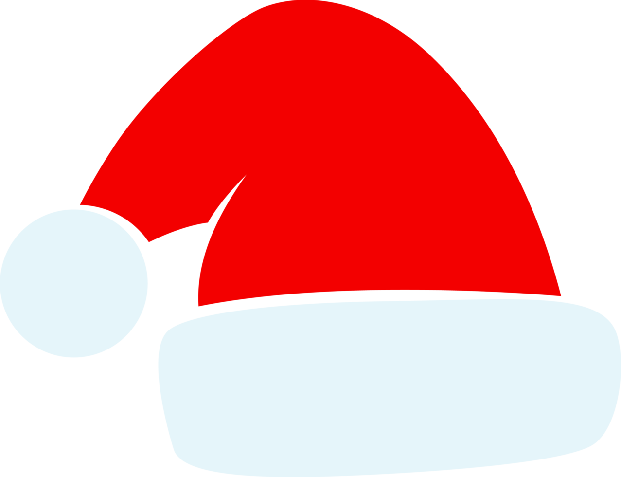 chapéu de papai noel isolado, ilustração png