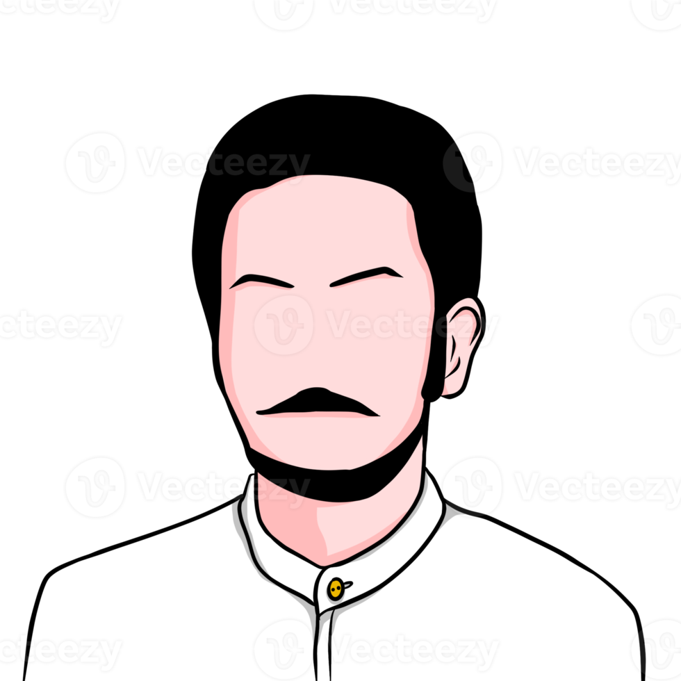 Indonesian national hero portrait transparent background 11654627 PNG