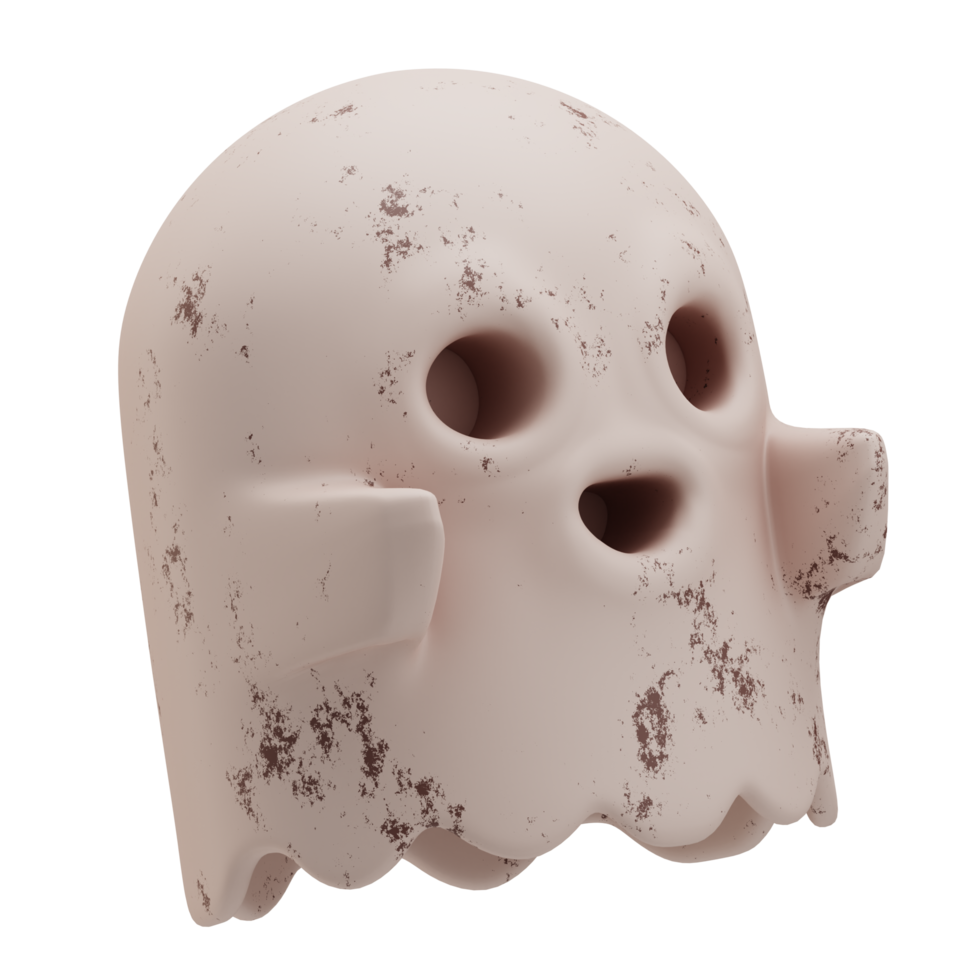 vliegend geest halloween icoon, 3d illustratie png