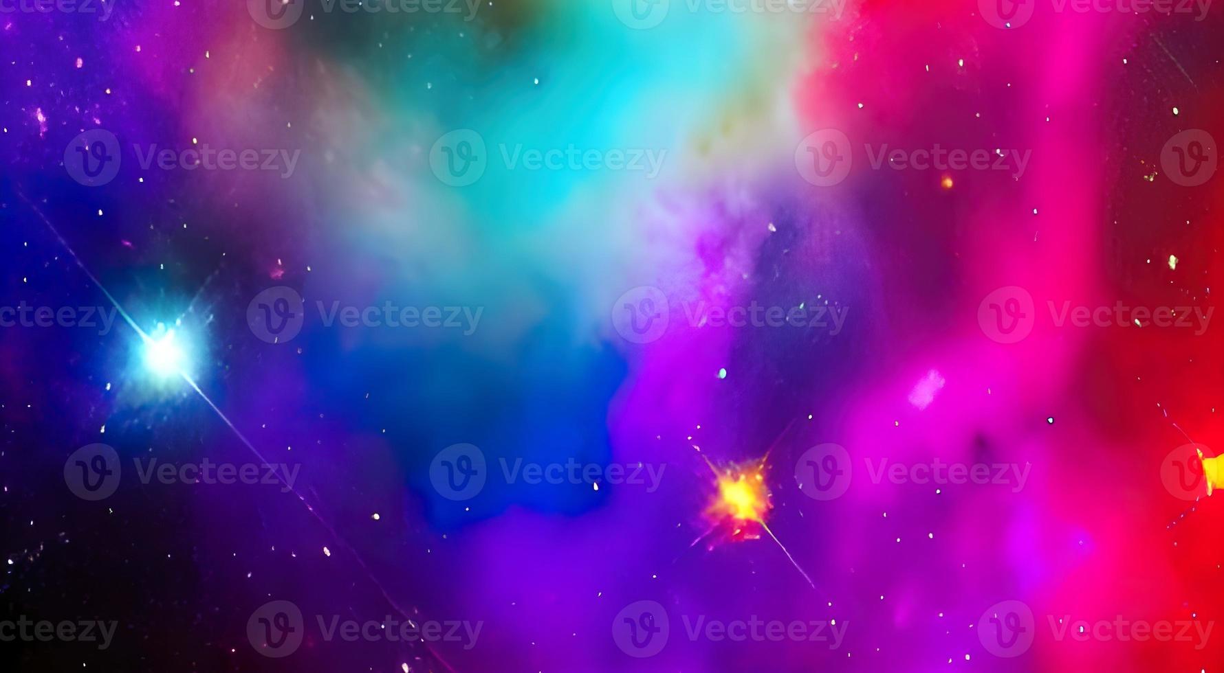 Beautiful colored space with stars. High quality photo