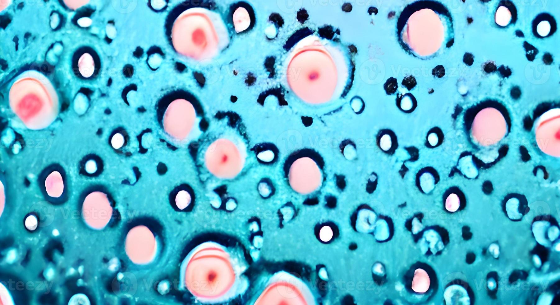 viruses and bacteria of various shapes against a white background. Concept of science and medicine. rendering photo