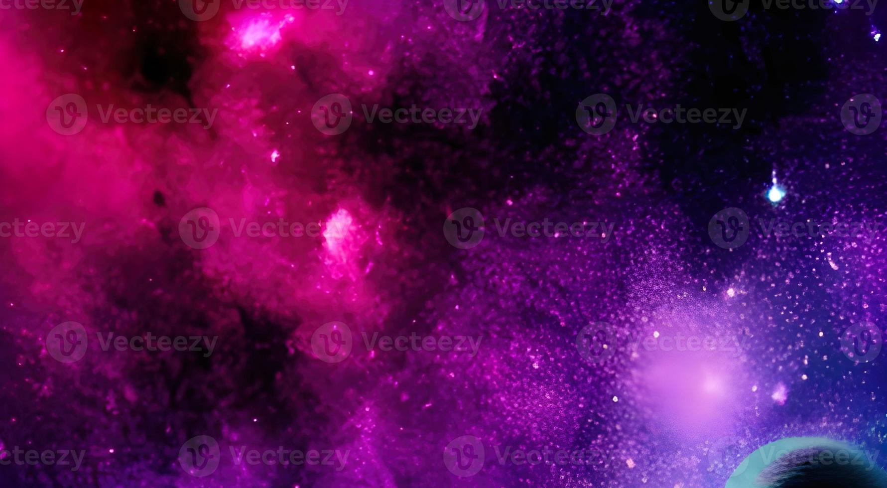 Star field in space a nebula and a gas congestion. photo