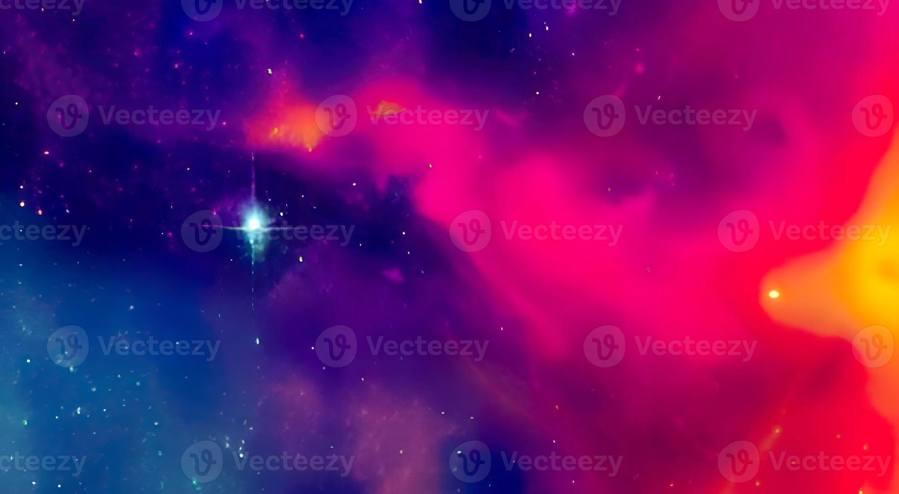 Star field in space a nebula and a gas congestion. photo