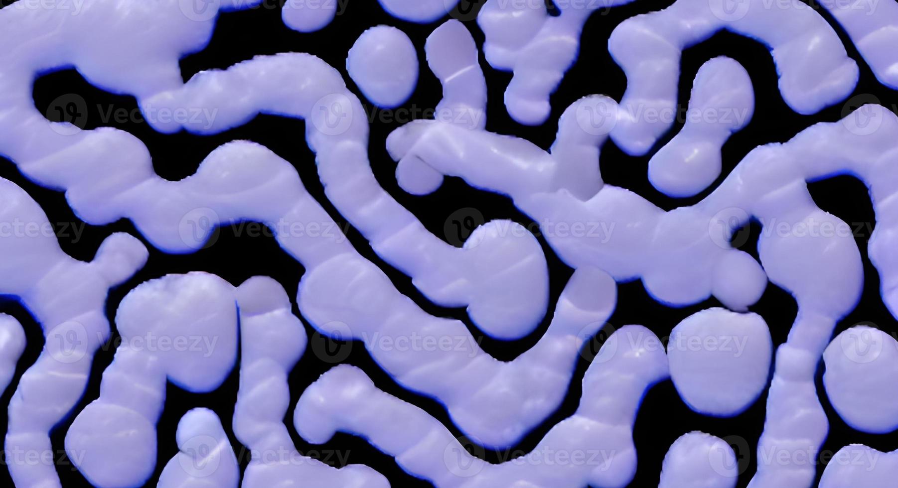 Close-up of virus cells or bacteria on light background photo