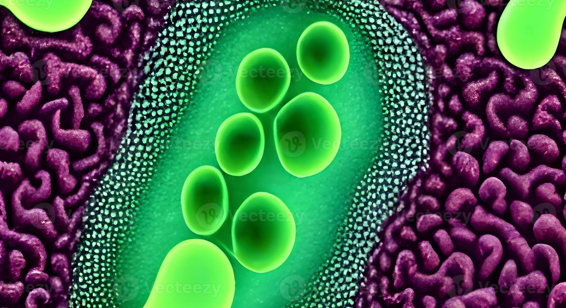 Group of virus cells. illustration of Coronavirus cells photo