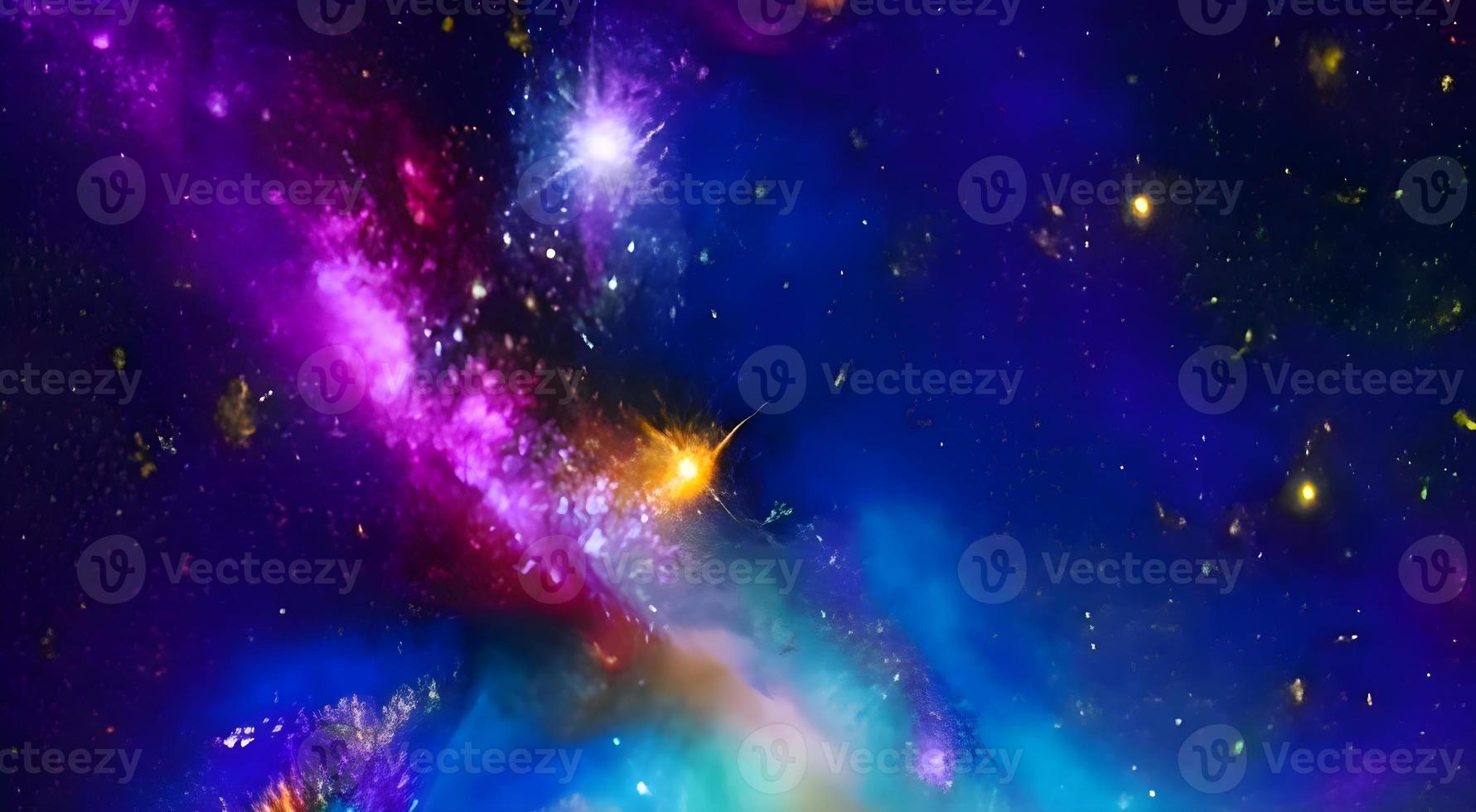 Space background. Realistic starry night. Cosmos and shining stars. Milky way and stardust. Color galaxy with nebula. Magic Infinite universe. photo