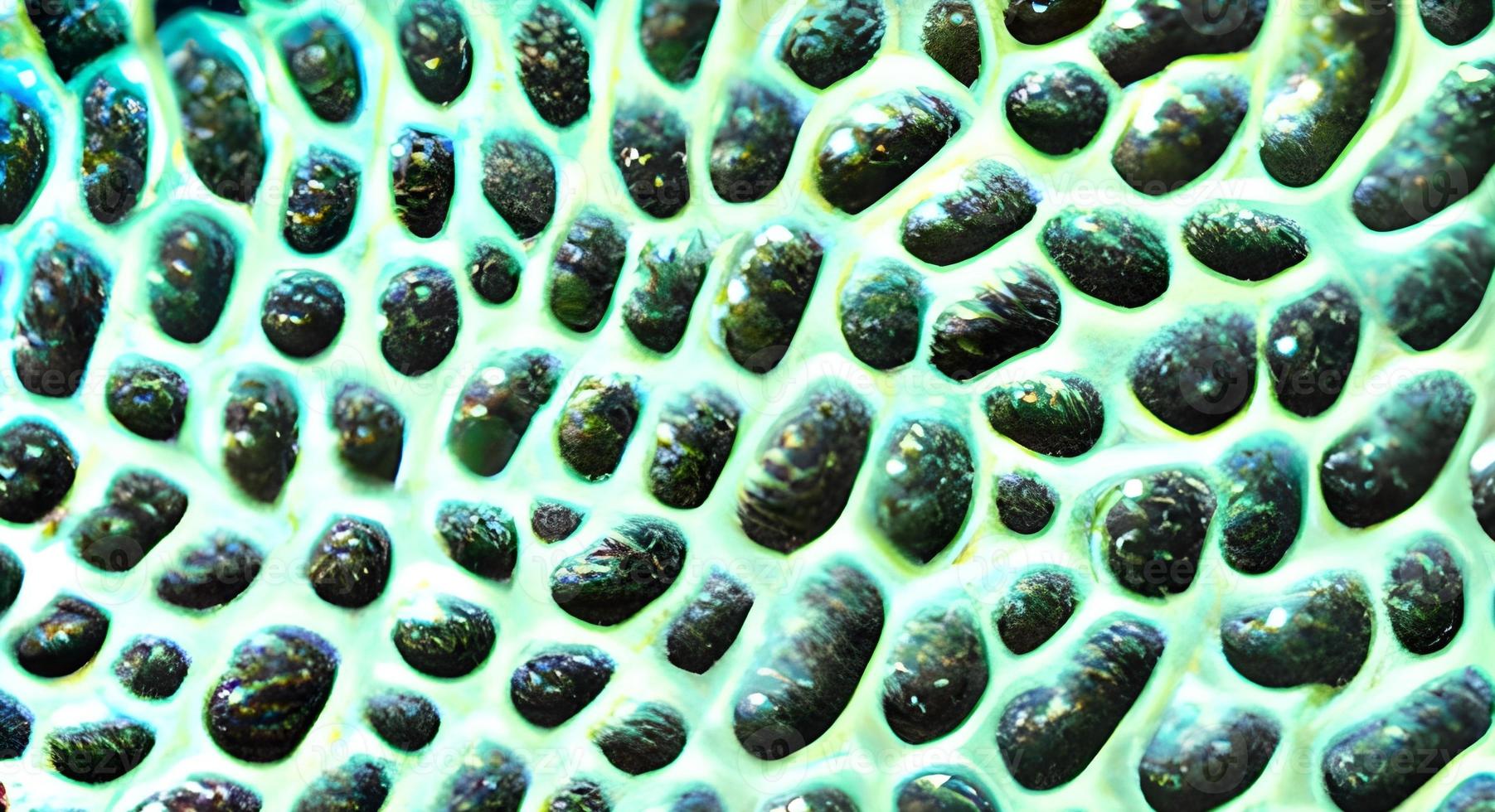 viruses and bacteria background. Concept of science and medicine. rendering photo
