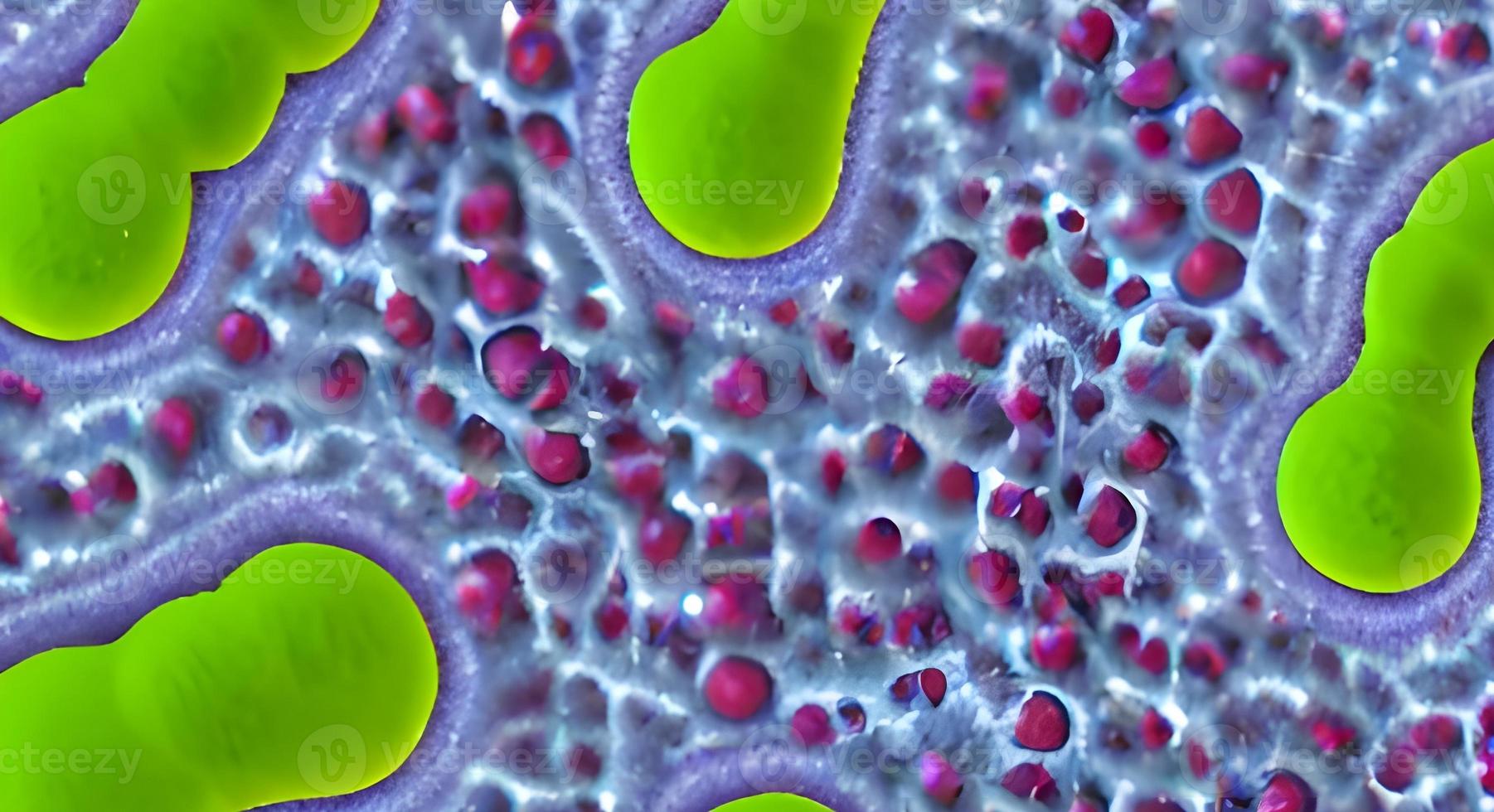 viruses and bacteria of various shapes against a white background. Concept of science and medicine. rendering photo