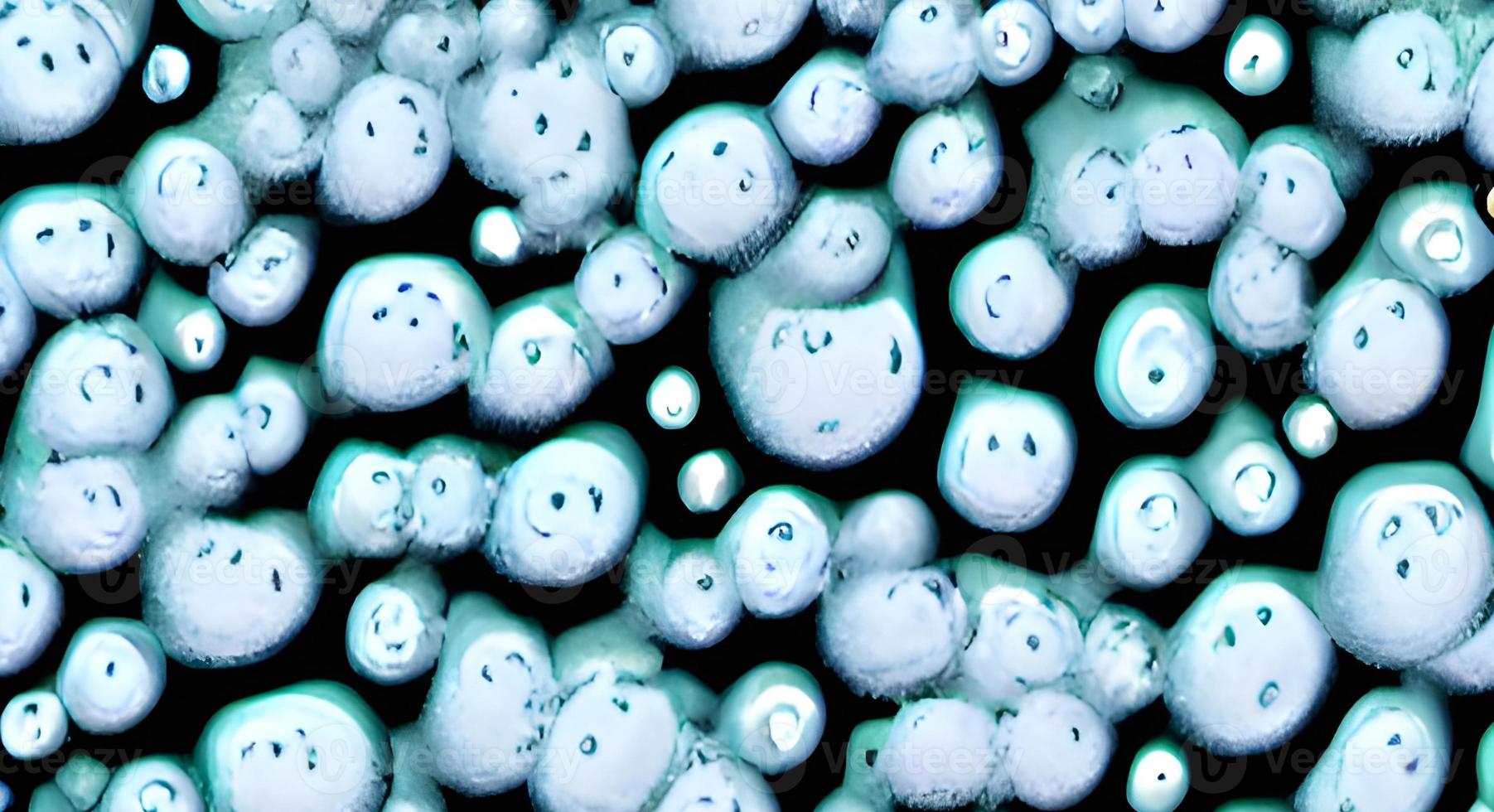 Coronavirus 2019-nCov novel coronavirus concept. Microscope virus close up. rendering. photo