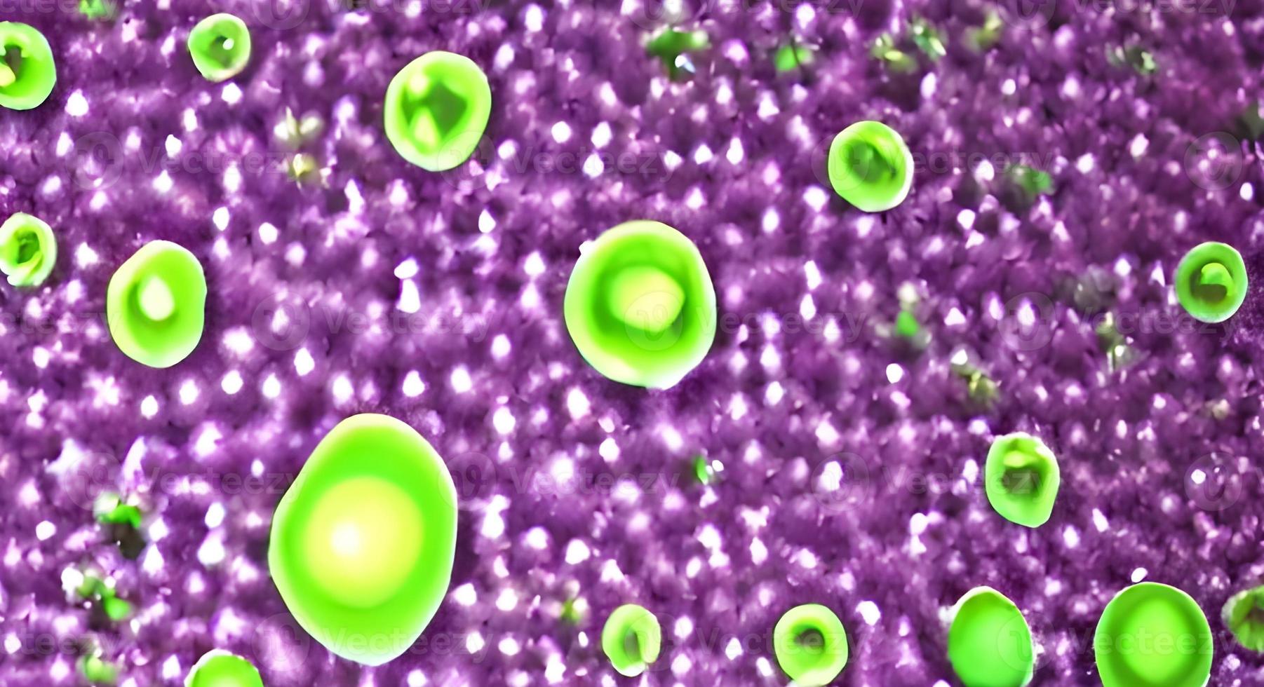 Coronavirus 2019-nCov novel coronavirus concept. Microscope virus close up. rendering. photo