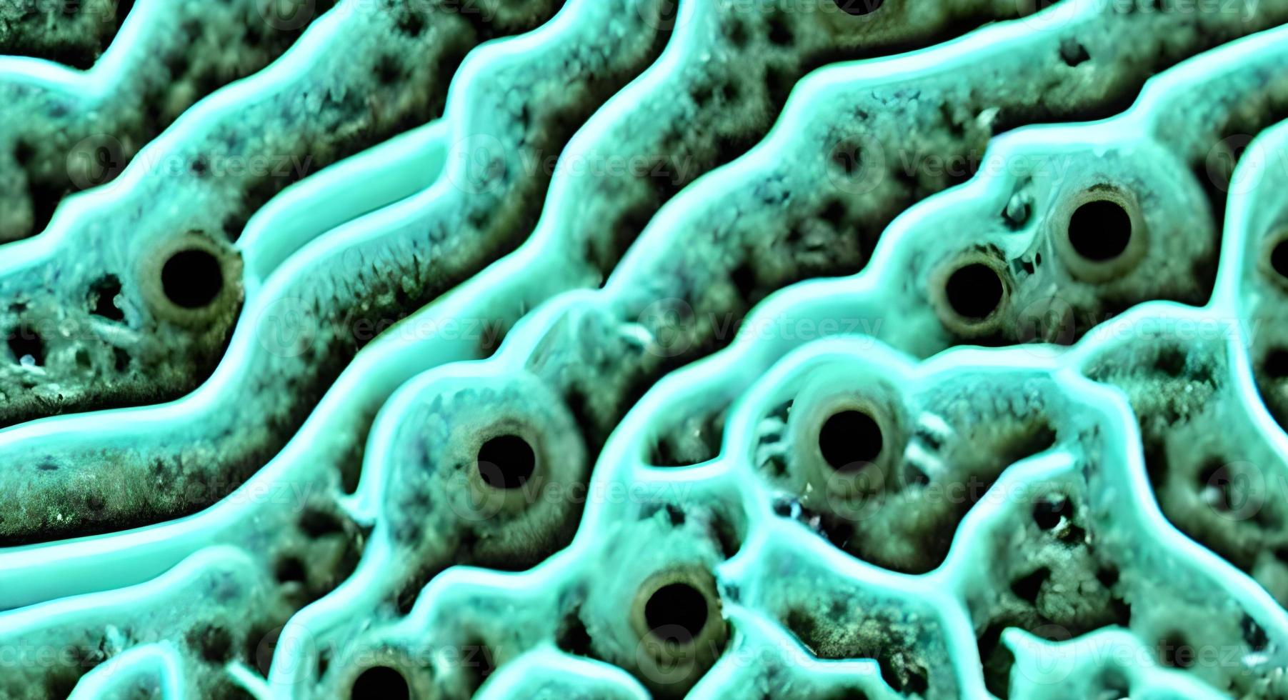 viruses and bacteria background. Concept of science and medicine. rendering photo