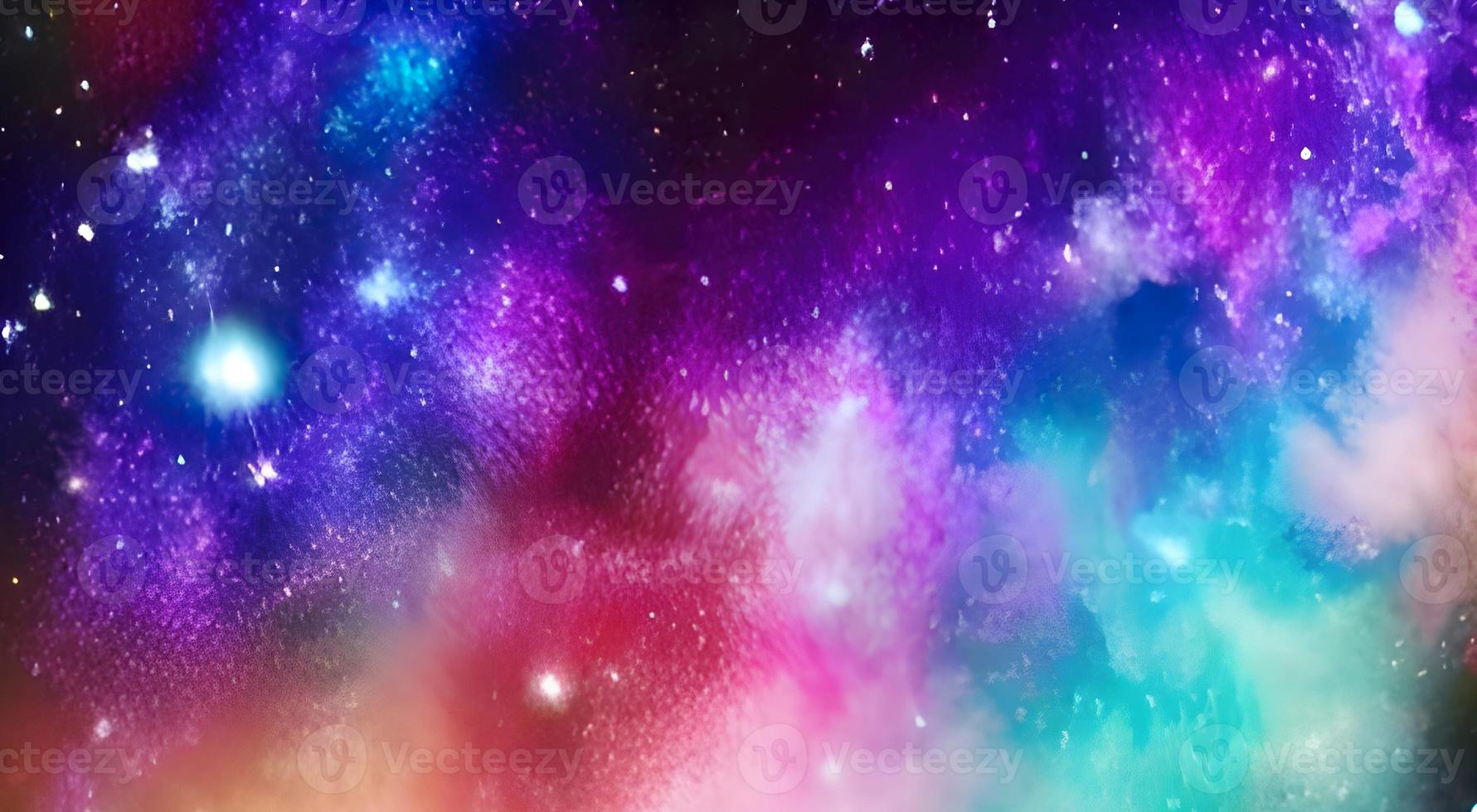 Star field in space a nebula and a gas congestion. photo