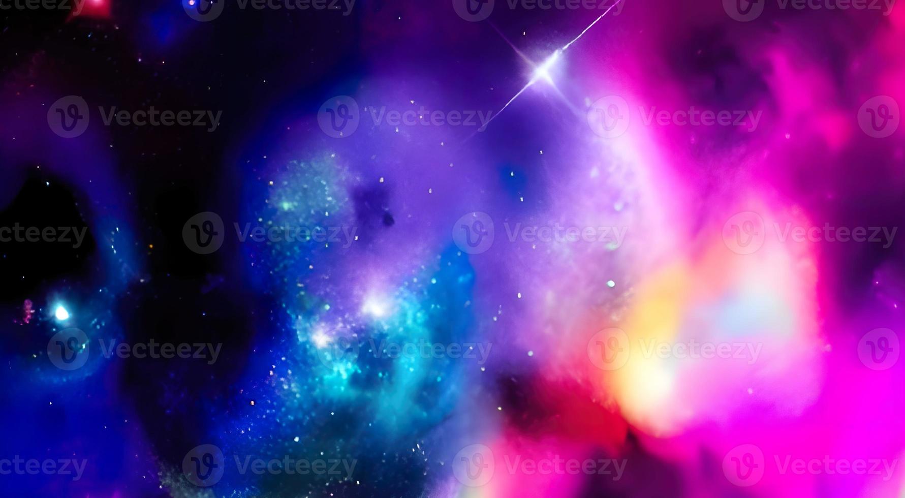 Star field in space a nebula and a gas congestion. photo