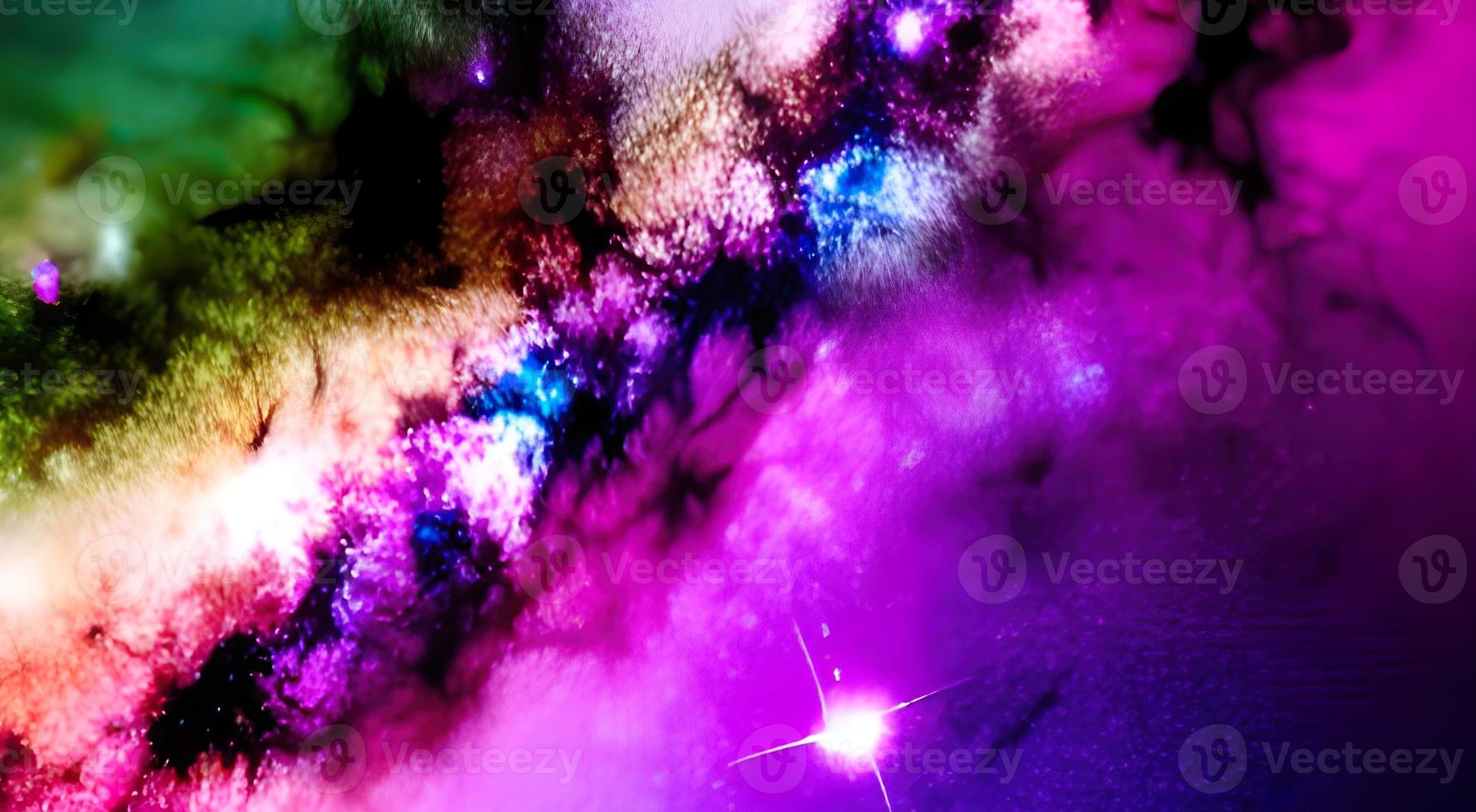 Beautiful colored space with stars. High quality photo