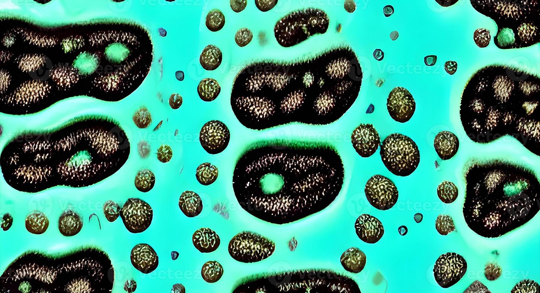 bacteria virus or germs microorganism cells. rendering photo