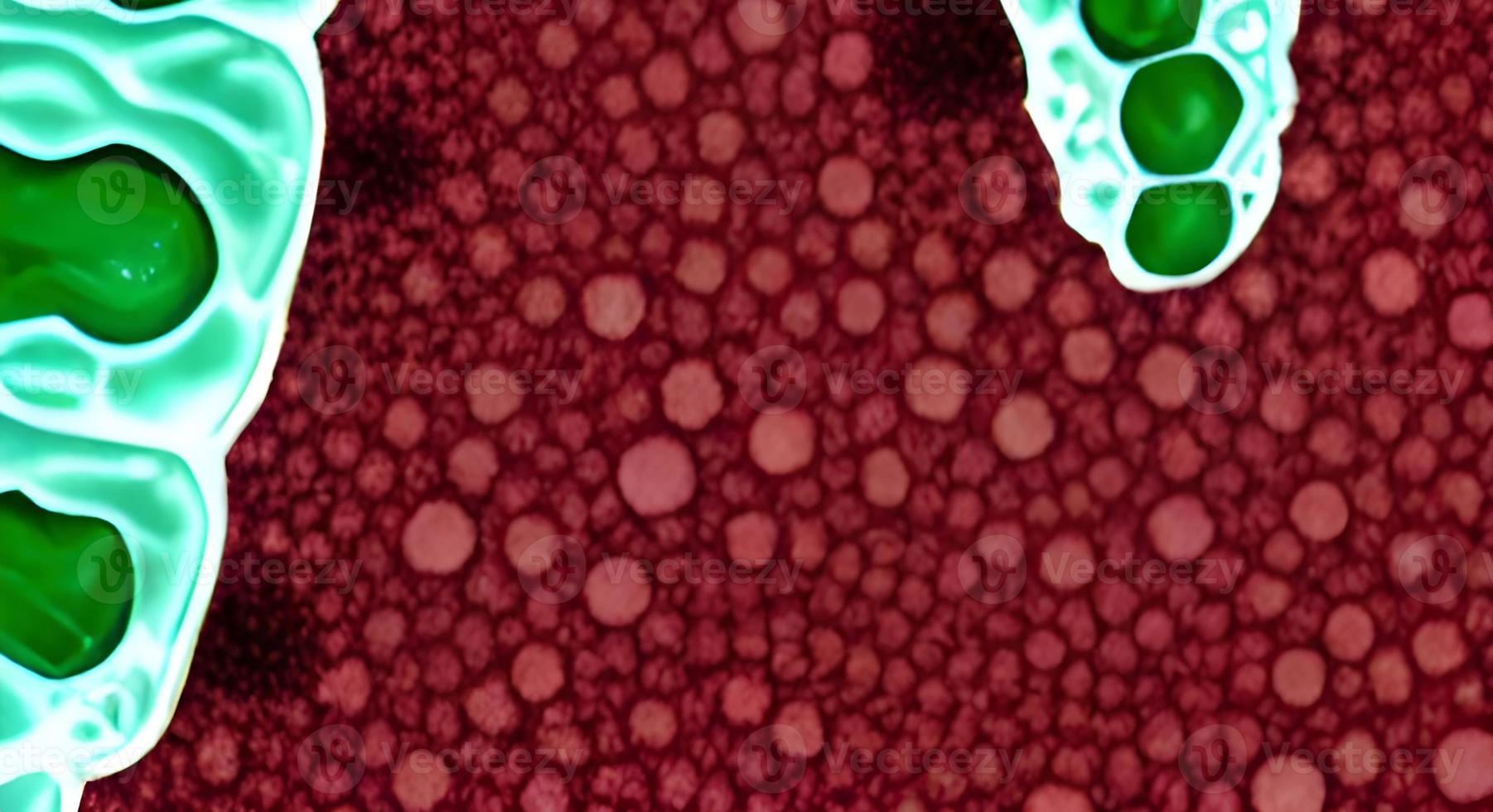 viruses and bacteria of various shapes against a white background. Concept of science and medicine. rendering photo