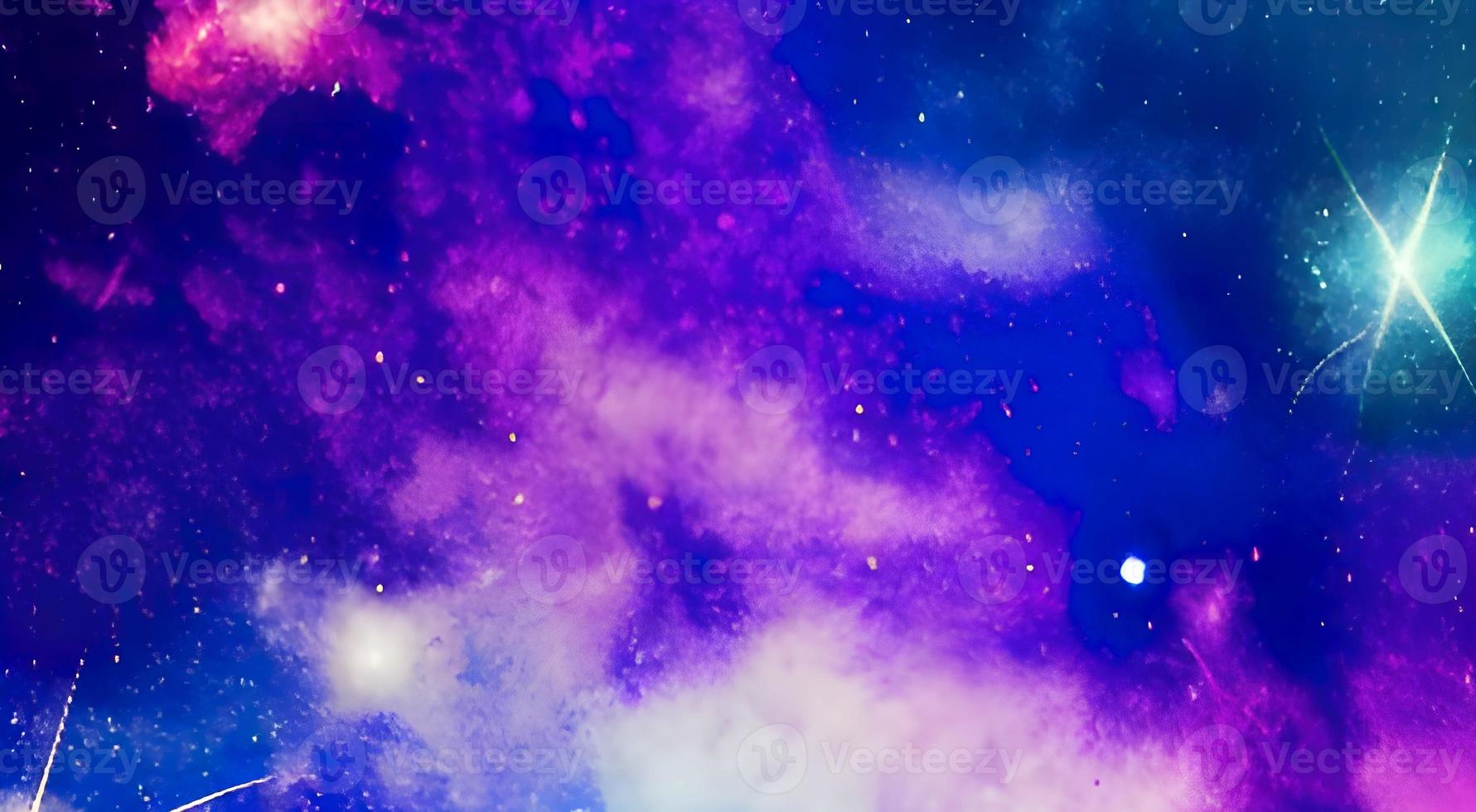 Star field in space a nebula and a gas congestion. photo